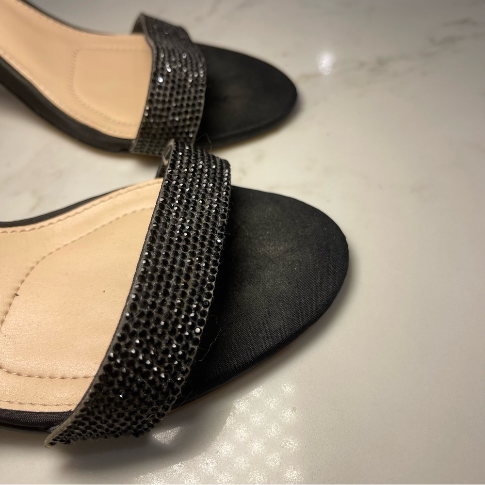 Nina Black Sparkling Heels - Picture 9 of 16